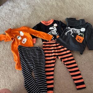 Kids Halloween Costume Set - Orange and Black